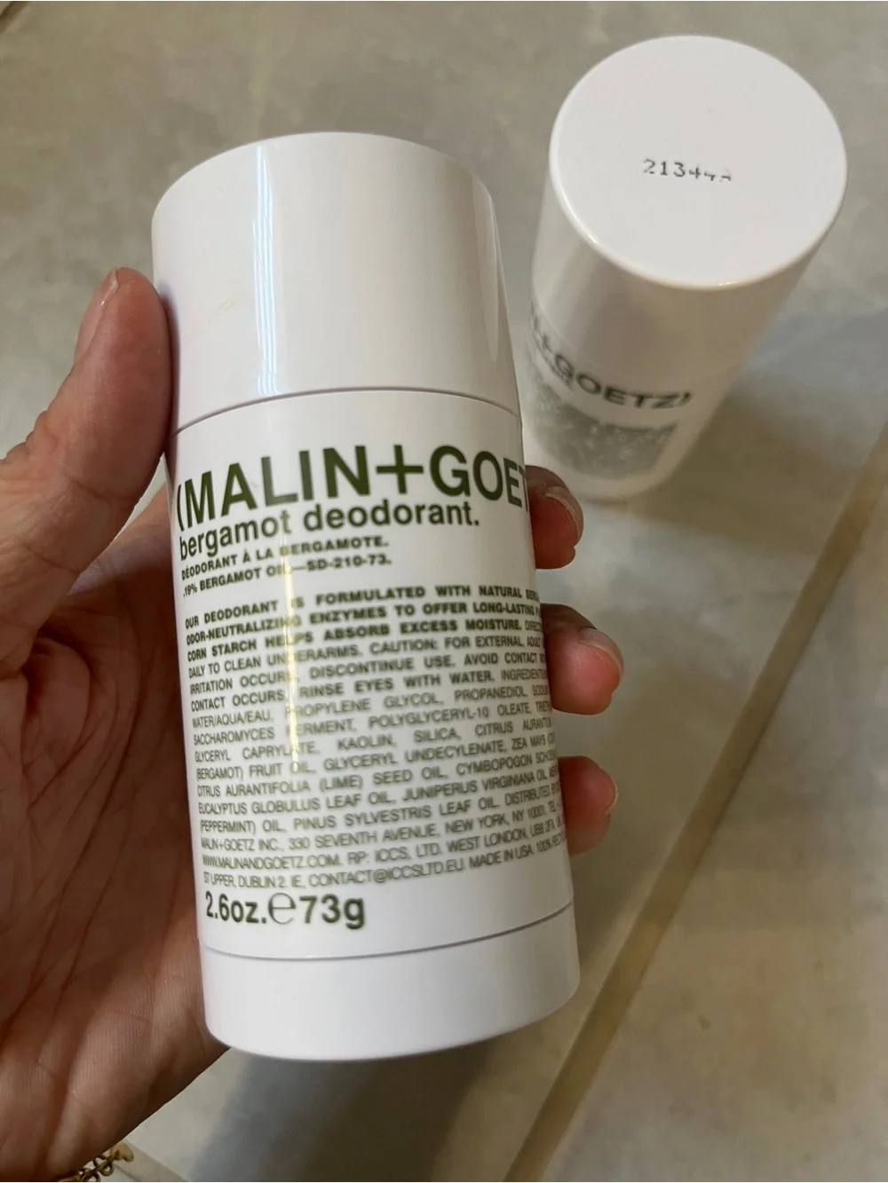 Malin + Goetz Deodorant Stick - White